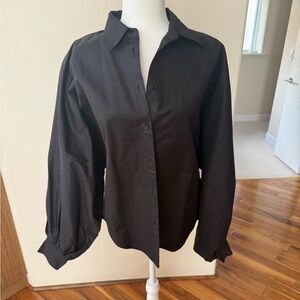 Papermoon Black Button-Down Shirt